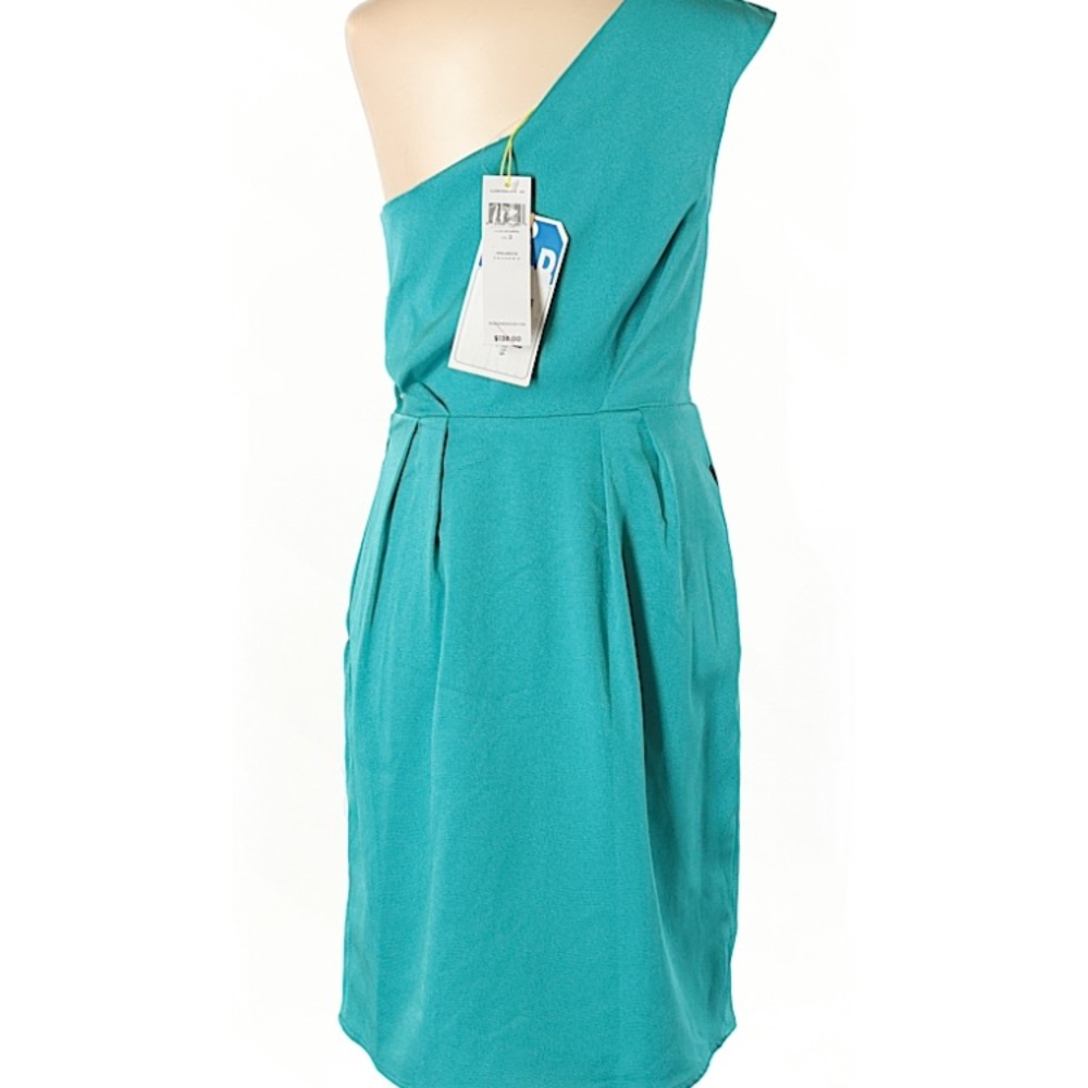 NWT BCBGeneration  One Shoulder Cocktail Dress - Picture 3 of 9